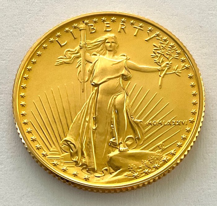 United States. 10 Dollars 1986 - American Eagle - 1/4 oz