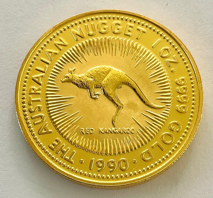 Australia. 100 Dollars 1990 - The Australian Nugget -  1 oz