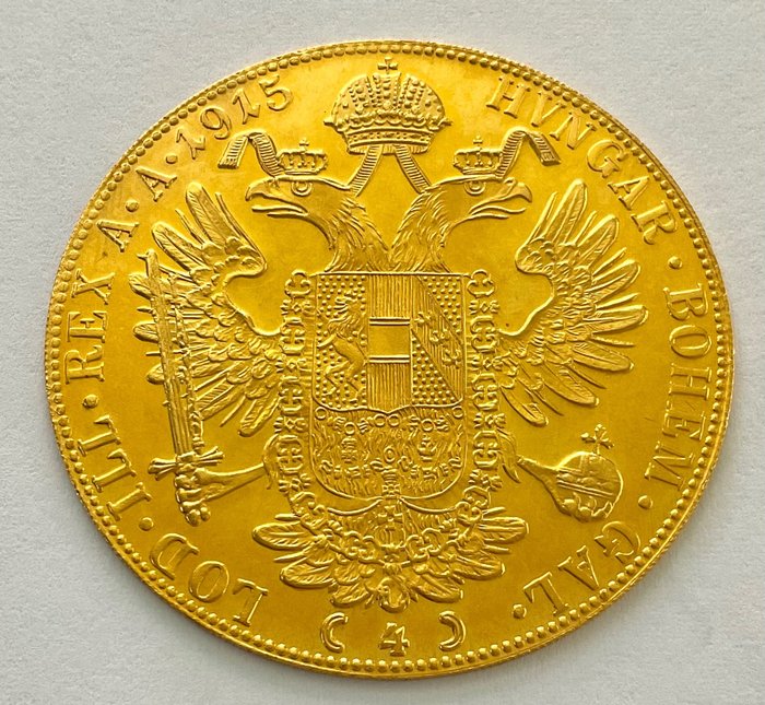 Autriche. 4 Ducat 1915 (Restrike) Franz Joseph I
