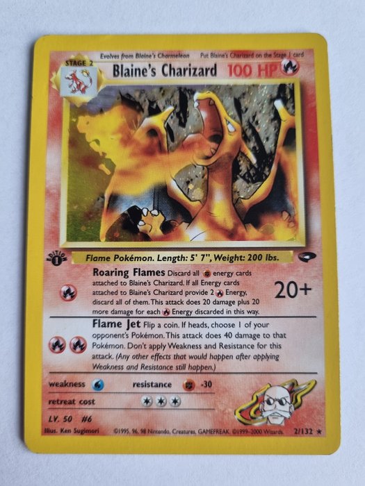 The Pokémon Company - Trading card Blaines Charizard First Edition