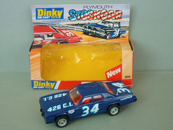 Dinky Toys - 1:43 - Scarce Model Ref 201 Plymouth Stockcar
