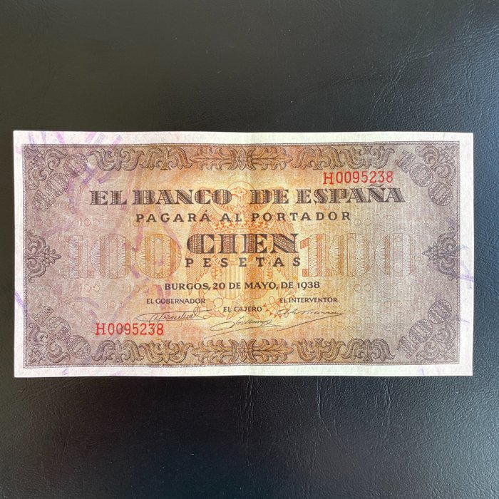 Espagne - 100 Pesetas 20 mai 1938 - Pick 113