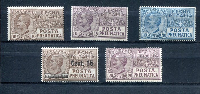 Italy Kingdom 1913/1928 - Intact pneumatic post - Sassone 1 / 13
