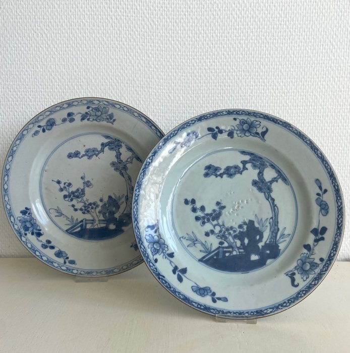 Lastre (2) - Porcellana - Cina - Qianlong (1736-1795)