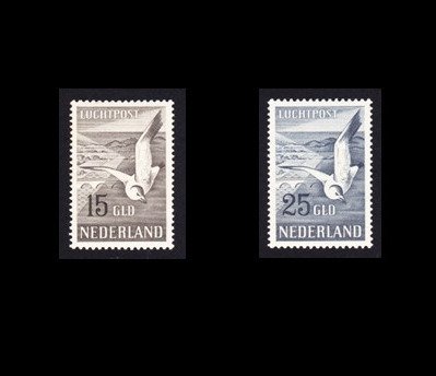 Netherlands 1951 - Airmail Seagulls - NVPH LP12/LP13