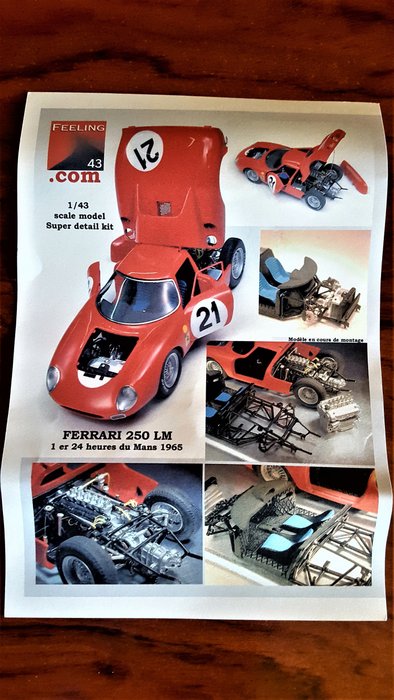 Feeling 43 - 1:43 - Ferrari 250 LM High Detail Scale Model Kit