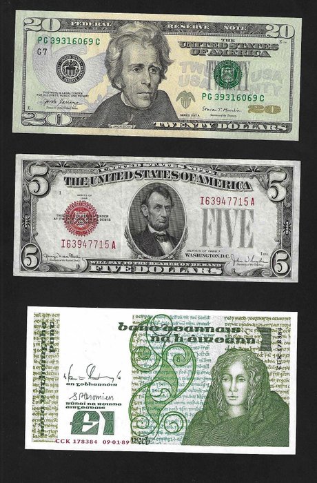 world 6 Banknotes - various dates