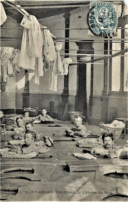 Professions of France - Hydrotherapy - Porcelain, Coupling and Ships - Single postcard (44) - 1904