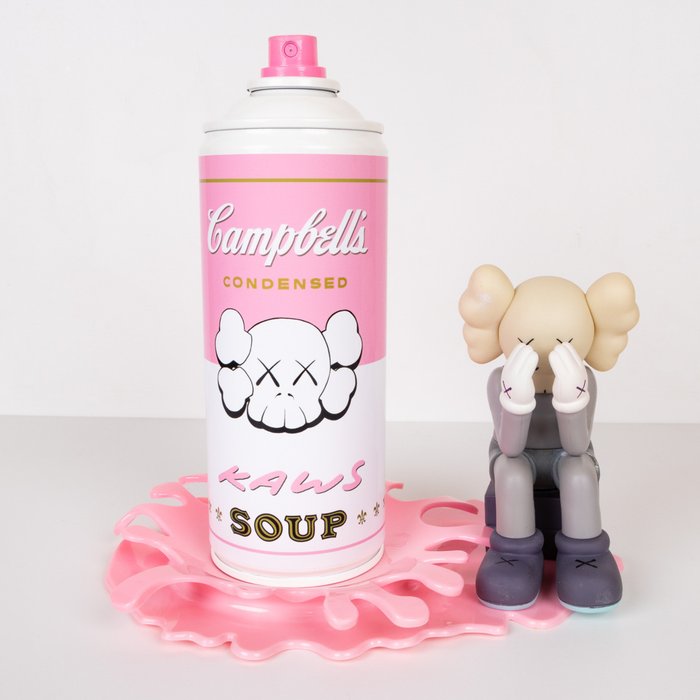 Preview of the first image of Ske (XXI) - Campbell's X Kaws Splash (Edition Rose).