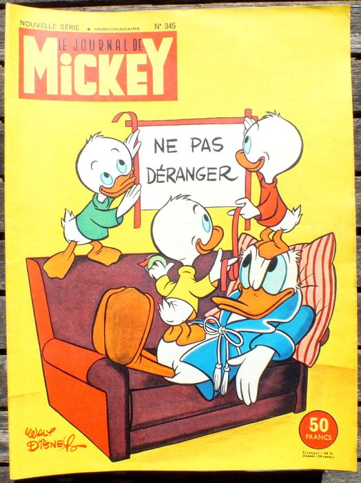 Journal de Mickey - édition française 345 à 396 - Année 1959 complète - Agrafé - EO - (1959)