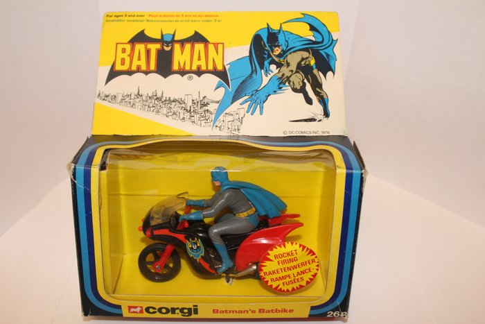 Corgi - 1:43 - Batman's Batbike - nr. 268, vintage, eerste uitgave raketafvuren