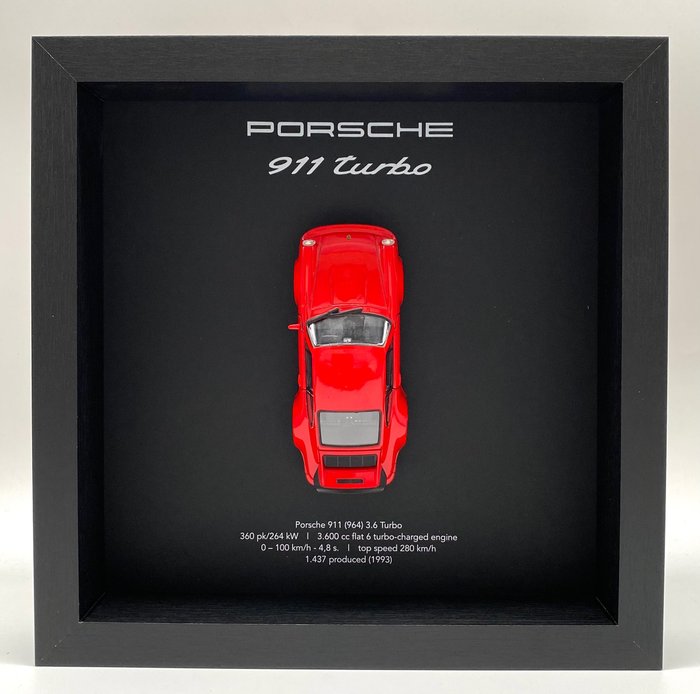 Artwork - Porsche - Porsche 911 (930) Turbo 1975 - red