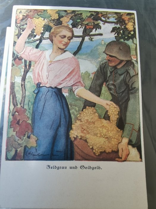 Allemagne - Première Guerre mondiale - Album de cartes postales (Collection de 64) - 1914-1918