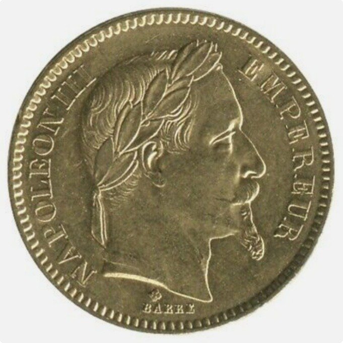 France. Napoléon III (1852-1870). 20 Francs 1866 BB (Strasbourg)