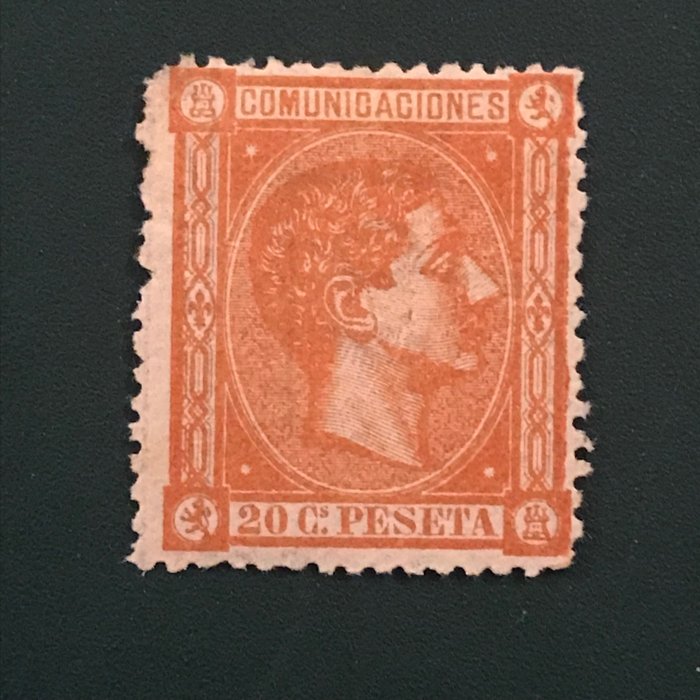 Espagne 1875 - 20 peseta Alfonso Xll - Edifil 165