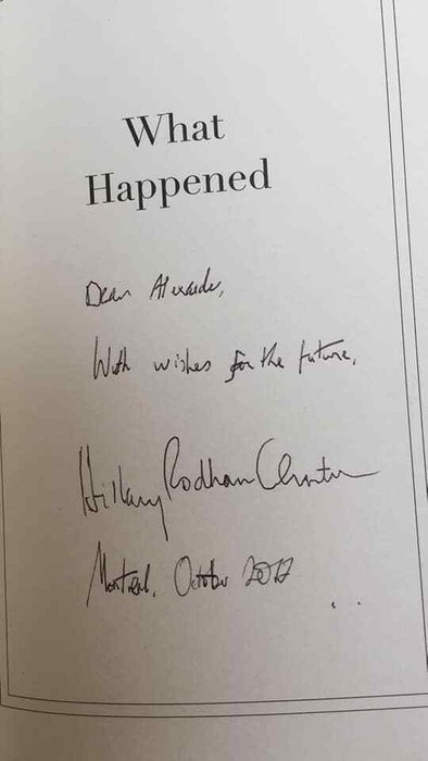 Hillary Rodham Clinton - What Happened (Signed) - 2017