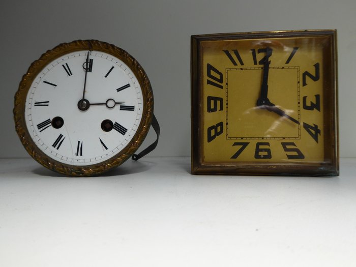 pendolo e orologio da tavolo - Japy Fréres - Ottone - Inizio XIX secolo