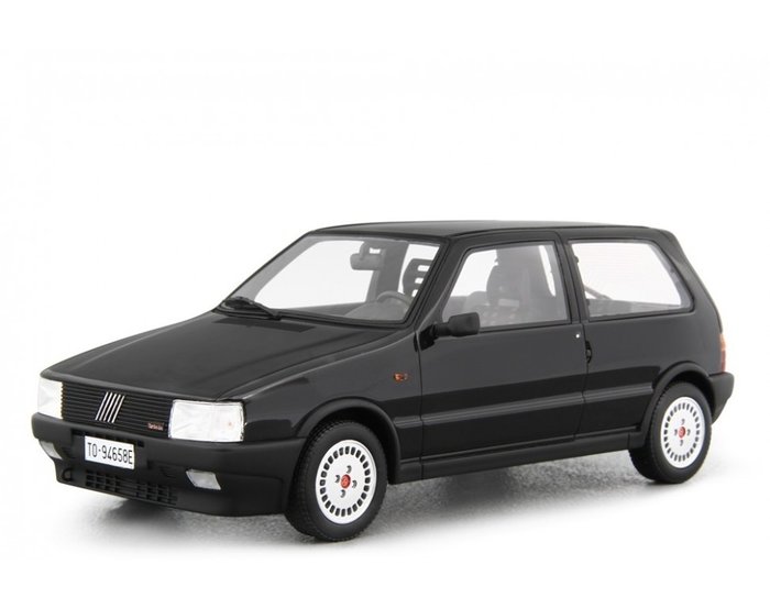 Laudoracing - 1:18 - Fiat Uno Turbo mk1 - 1985 - Zwart - No Reserve Price - Gelimiteerd op 350 stuks