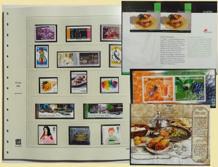 Europe 2005 - Topical annual collection Gastronomy on SAFE pre-printed pages