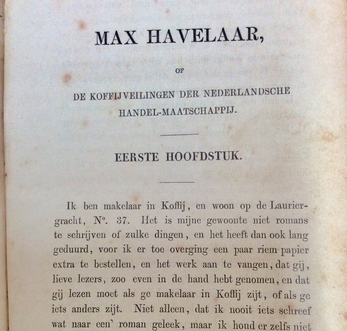 Multatuli - Max Havelaar, of de koffij-veilingen der Indische Handel-maatschappij [dubbeldruk] - 1860