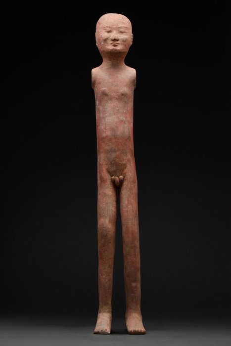 Antico cinese Ceramica Stick Figure Yangling Man - TL TESTED