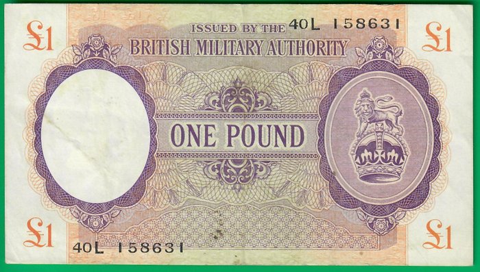 Grande Bretagne - British Military Authority pound ND(1943) - PM6a