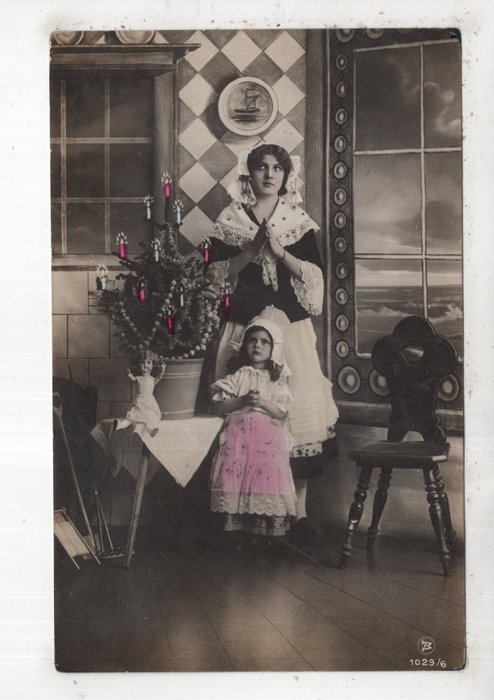 Fantaisie, Bonne année et Noël - Cartes postales (Collection de 90) - 1900-1940