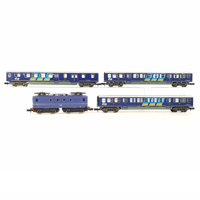 Minitrix N - Train unit - Series 1150 with three carriages - NS