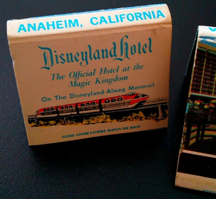 Disneyland Anaheim - Étui d'allumettes - Disneyland Hotel Anaheim - (1970)