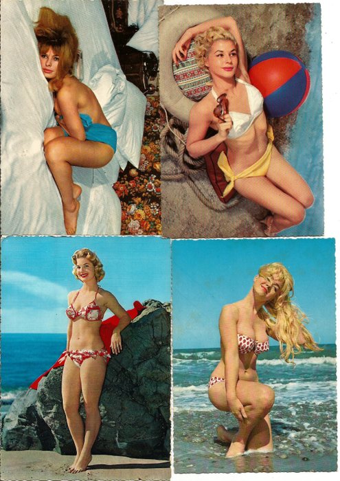 Spain - Pin-ups - Postcards (Group of 60) - 1960-1970
