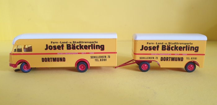 Faller H0 - 1617 - Landschap - MAN vrachtwagen met aanhanger "Josef Bäckerling / Dortmund" voor het Car System