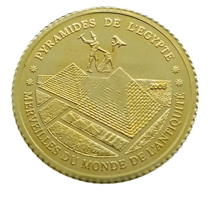 Côte d'Ivoire. 1500 Francs 2006 - Pyramids of Egypt
