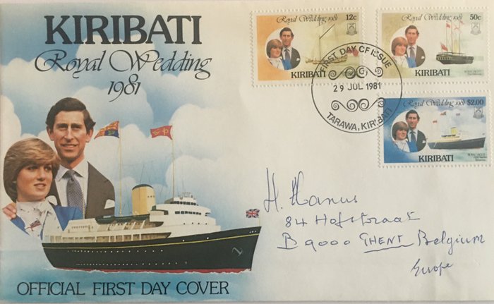 Wereld met de staten Australië en Oceanië - Old collection of stamps