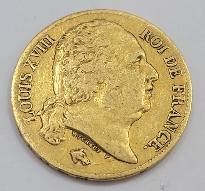 Frankrijk. Louis XVIII (1814-1824). 20 Francs 1818 - A