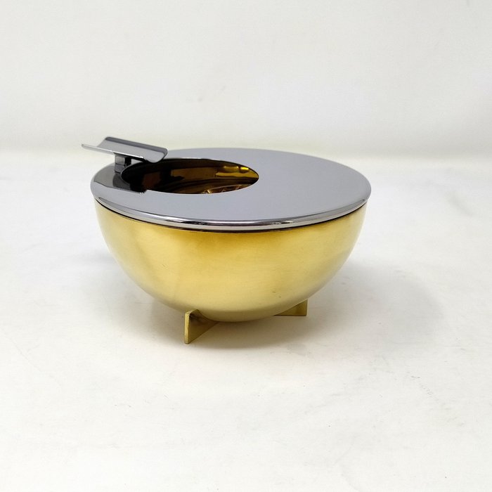 Alessi - Marianne Brandt - 烟灰缸 - 90047 - 钢, 黄铜