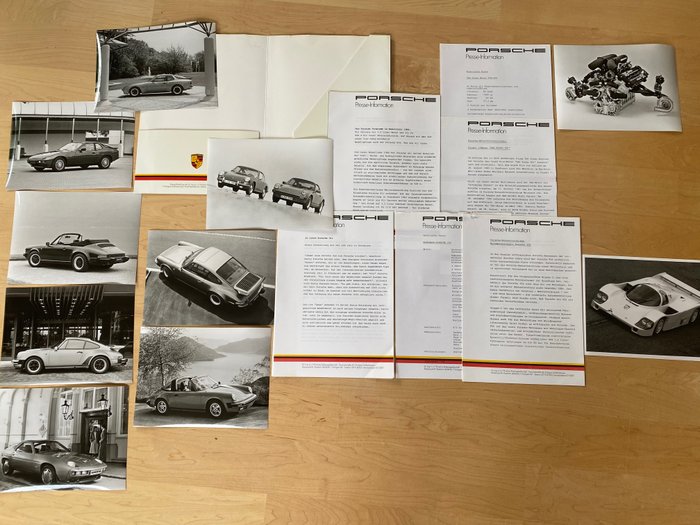 Brochure/cataloghi - Porsche 911 20 jahre / 956 / Tag formel 1  1984 persmap zeldzaam - Porsche - 1980-1990