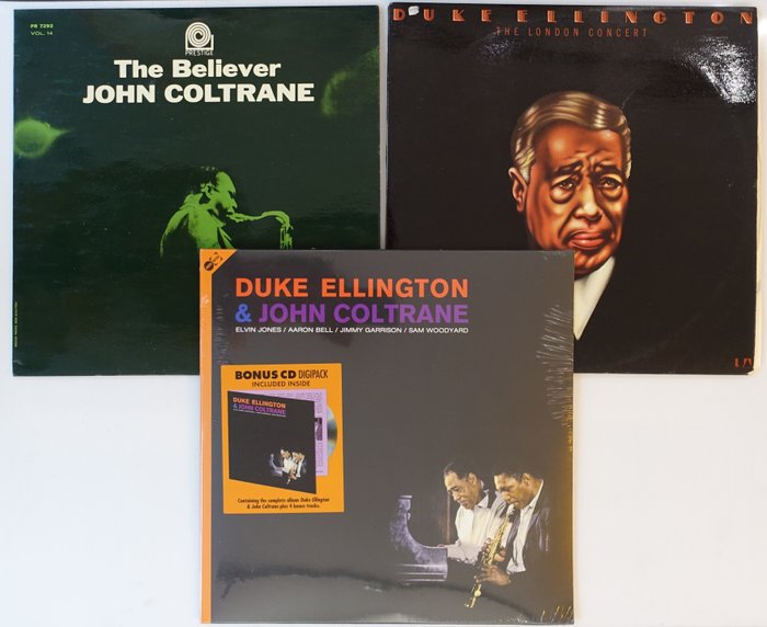 John Coltrane & Duke Ellington - The Believer, The London Concert, John Coltrane & Duke Ellington - Diverse titels - LP Album - Verschillende persingen - 1967/2020