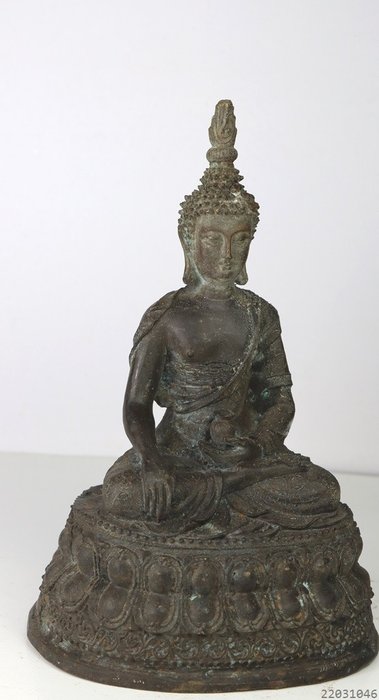 Statua del Buddha di Ouid - Bronzo - Tailandia - Fine XX secolo