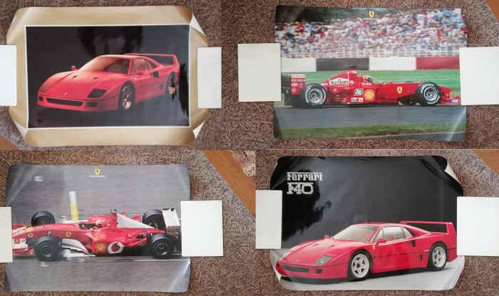 Poster/stampa - F40 / F2001 F1 / F348 TB / World Champions 2004 - Ferrari - 1990-2000