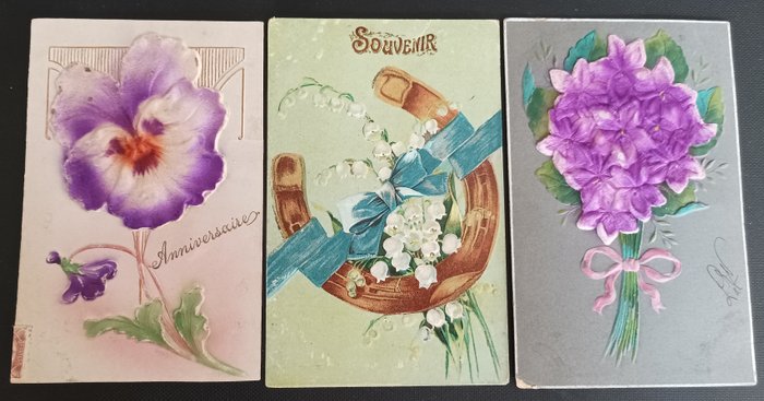 Belgio, Francia - Fantasy - Cartoline (Collezione di 229) - 1907
