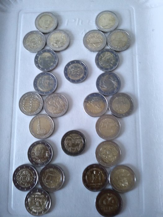 Europe. 2 Euro Different years  (26 coins)