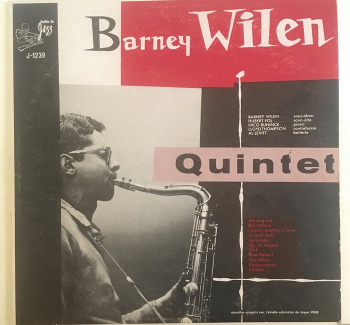 Barbey Wiley Quintet - Barney Wilen Quintet - LP Album - Mono - 1957/1957