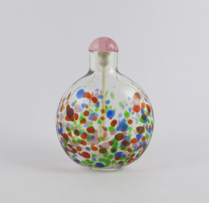 Schnupftabakflasche - Peking-Glas - China - 20. Jahrhundert