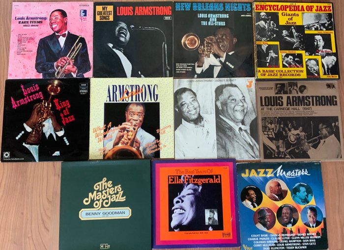 Ella Fitzgerald, Louis Armstrong - Ella & Louis - Diverse titels - 3xLP Album (Triple album), LP Boxset, LP's - Diverse persingen (zie de beschrijving) - 1970/1982