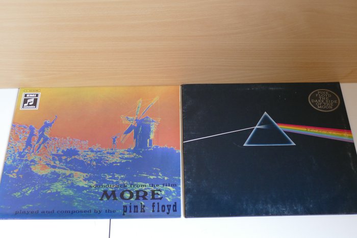 Pink Floyd - Soundtrack from the film 'More' (1969, 1st German Press) - Dark Side of the Moon (1973 UK Press) - LP's - 1973/1969