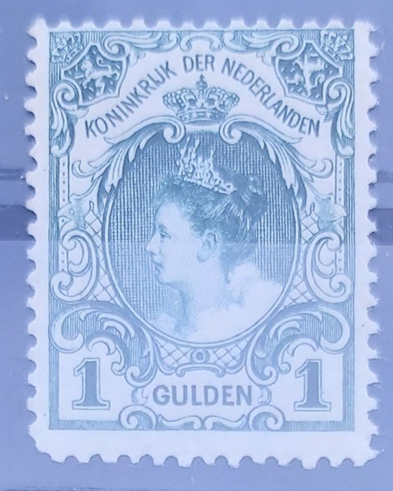 Netherlands 1906 - Queen Wilhelmina ‘fur collar’ - NVPH 77D