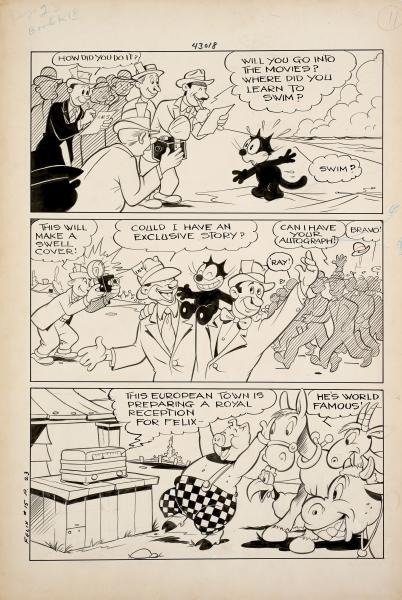 Messmer, Otto - Original page - Felix the Cat #15 - (1965)