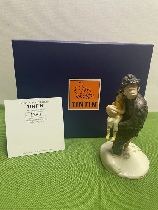 Tintin - Figurine Moulinsart 46942 - Yeti portant Tchang - (2002)