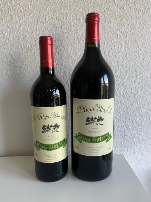 2001 La Rioja Alta, Gran Reserva 904 - La Rioja Gran Reserva - 2 Bottles (1.5L Magnum & 0.75L)
