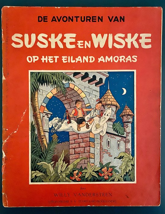 Suske en Wiske RV-01 - Op het eiland Amoras - geniet - 2e druk - (1948)